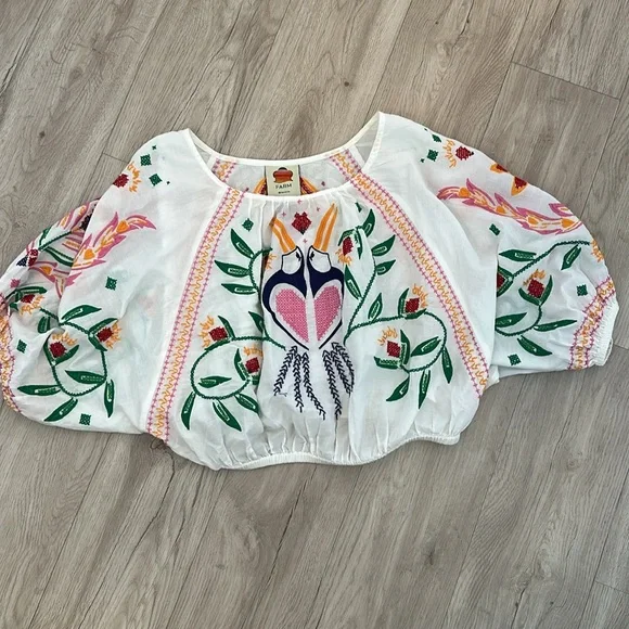 Farm rio summer garden embroidered maxi skirt and top set - Picture 7 of 9